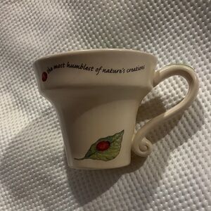 Ladybug Mug with Leaf Design perfect for bug lovers and gardeners for Christmas